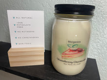 Load image into Gallery viewer, All Natural Strawberry Cheesecake Soy Hand Poured Candle - 16 oz
