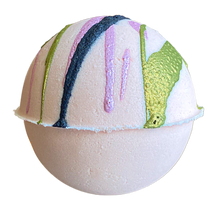 Load image into Gallery viewer, Tranquil Bath’s Giant Cucumber Melon Hand Crafted Bath Bomb - 5.5 oz