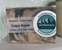 Load image into Gallery viewer, Tranquil Bath's Natural Coffee Break Artisan Soap - Slice