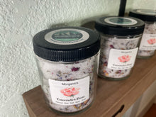 Load image into Gallery viewer, Tranquil Bath's Sea Salt Lavender Rose Natural Bath Soak in Glass Jar - 8 oz