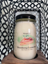 Load image into Gallery viewer, All Natural Strawberry Cheesecake Soy Hand Poured Candle - 16 oz