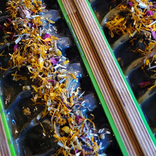 Load image into Gallery viewer, Tranquil Bath's Organic & Vegan Lime Basil Lavender Artisan Soap - Slice