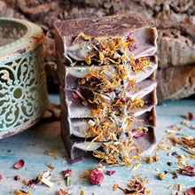 Load image into Gallery viewer, Tranquil Bath's Organic & Vegan Lime Basil Lavender Artisan Soap - Slice