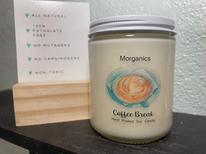 All Natural Coffee Break Hand Poured Soy Candle - 8.5 oz