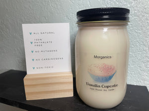All Natural Vanilla Cupcake Hand Poured Soy Candle - 16oz