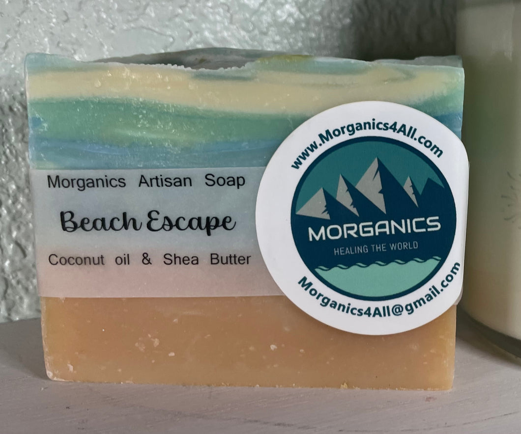 Tranquil Bath's Natural Beach Escape Artisan Soap - Slice