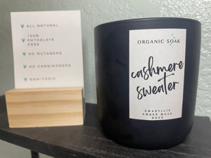 All Natural Cashmere Sweater Hand Poured Soy Candle - 16 oz