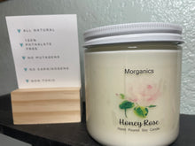 Load image into Gallery viewer, All Natural Honey Rose Hand Poured Soy Candle - 16 oz
