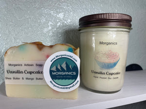 All Natural Vanilla Cupcake Hand Poured Soy Candle - 8 oz