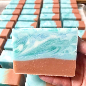 Tranquil Bath's Natural Beach Escape Artisan Soap - Slice