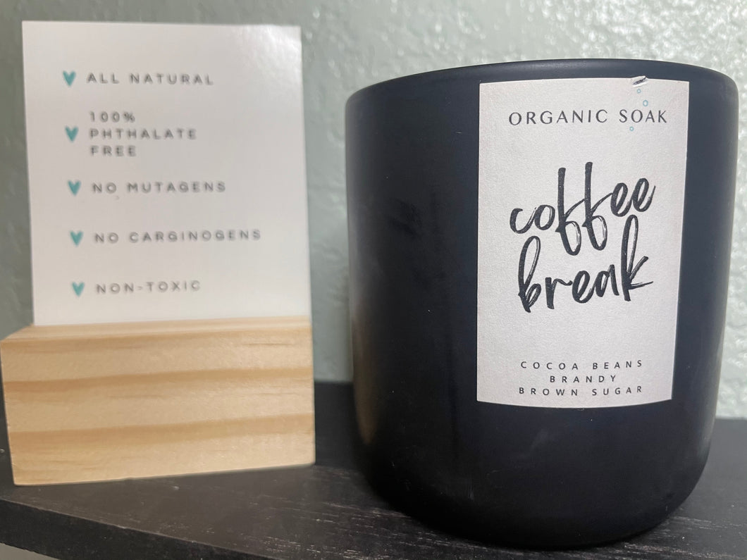 All Natural Coffee Break Hand Poured Soy Candle - 16 oz