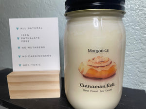 All Natural Cinnamon Roll Hand Poured Soy Candle - 16 oz