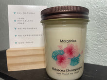 Load image into Gallery viewer, All Natural Hibiscus Champagne Hand Poured Soy Candle - 8 oz
