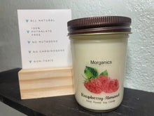 Load image into Gallery viewer, All Natural Raspberry Almond Hand Poured Soy Candle - 8 oz
