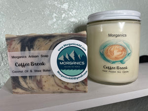 All Natural Coffee Break Hand Poured Soy Candle - 8.5 oz