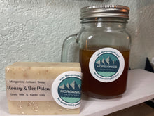 Load image into Gallery viewer, Tranquil Bath&#39;s Natural Honey &amp; Bee Pollen Artisan Soap - Slice
