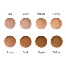 Load image into Gallery viewer, Glowing Face&#39;s Vegan Mineral Powder Foundation in Honey - Refillable Tin - 10g
