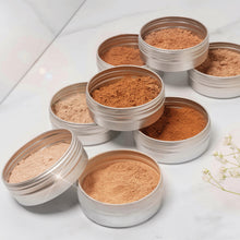 Load image into Gallery viewer, Glowing Face&#39;s Vegan Mineral Powder Foundation in Honey - Refillable Tin - 10g
